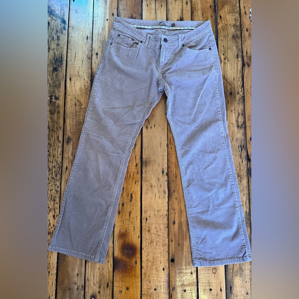 Prana Women's Light Taupe Corduroy Pants